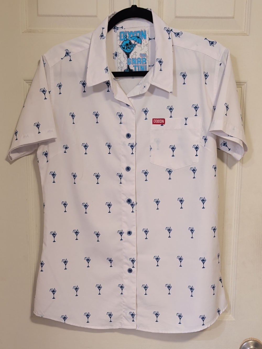 Women's Dixxon Flannel Co. "Gnartini" Short Sleeve Button Up Party Shirt Size L
